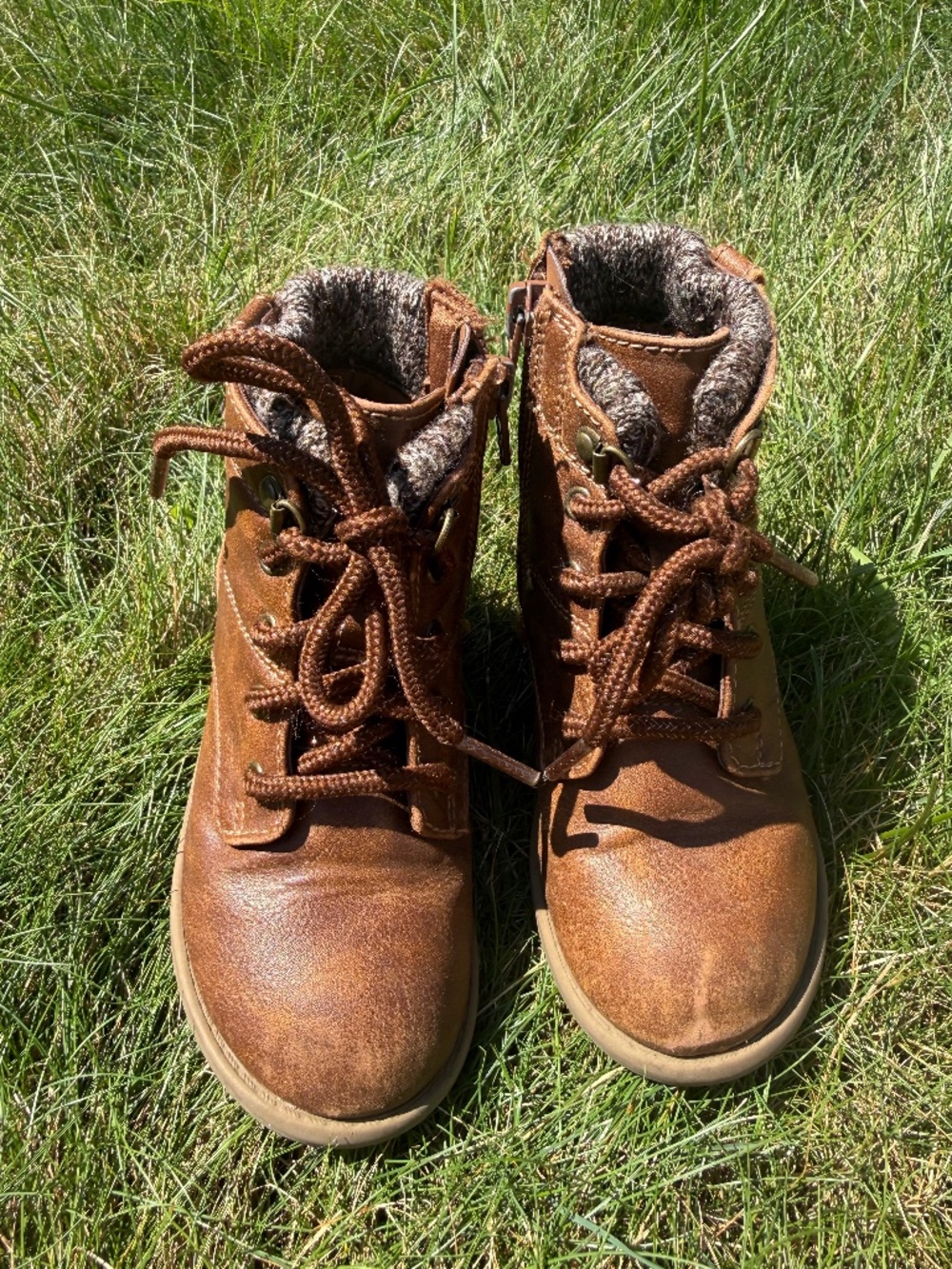 Wonder Nation Dark Brown Toddler Boots Size 9